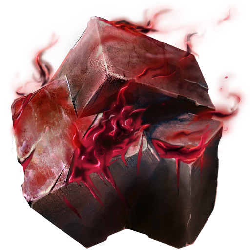 Geoda de efestita ardiente