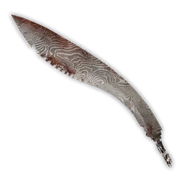 Hoja de espada curva de zarzas