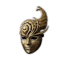 Máscara de caracol dorado
