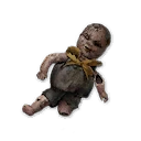 Marioneta de bebé rota