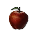 Manzana roja brillante