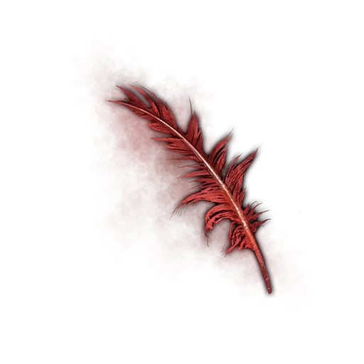 Pluma roja tenue