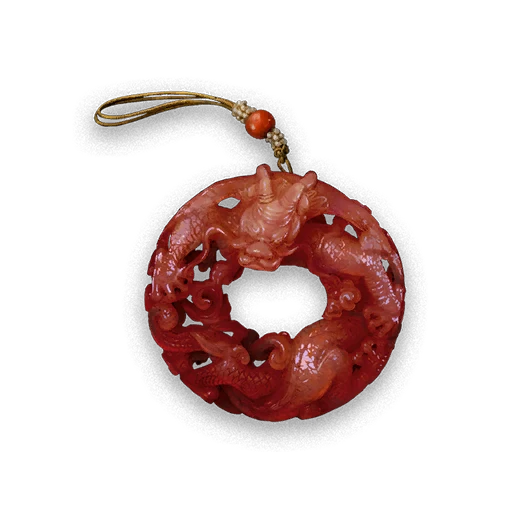 Colgante de dragón enroscado