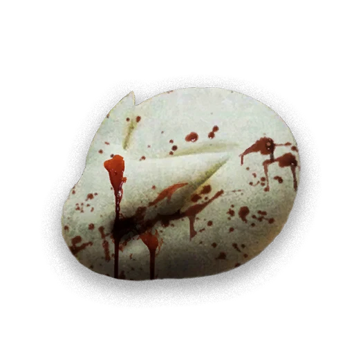 Bollo de conejito al vapor ensangrentado