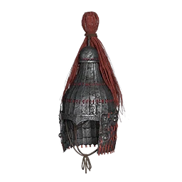 Casco alto de hierro forjado