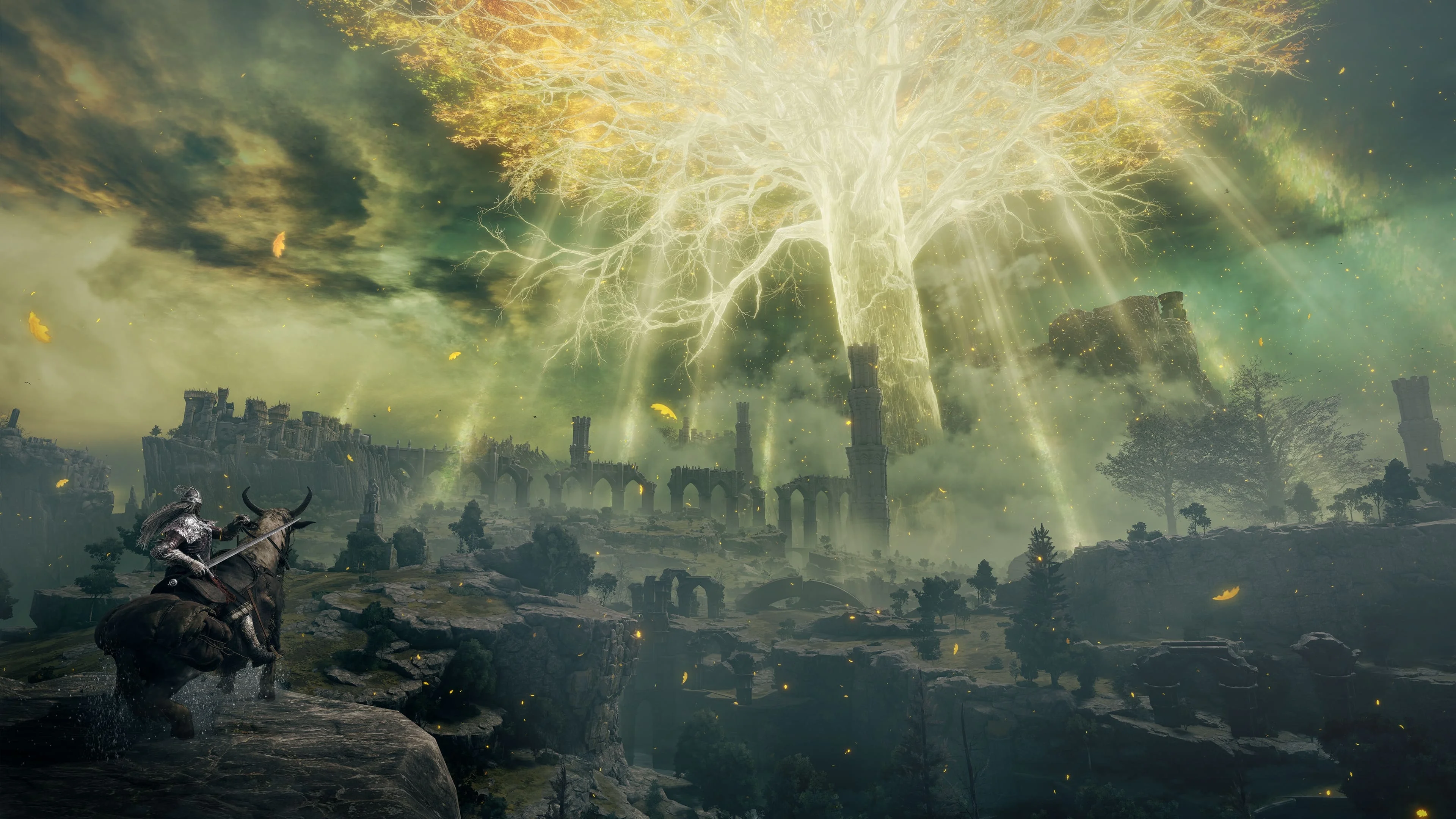Elden Ring beautiful view of the Erdtree